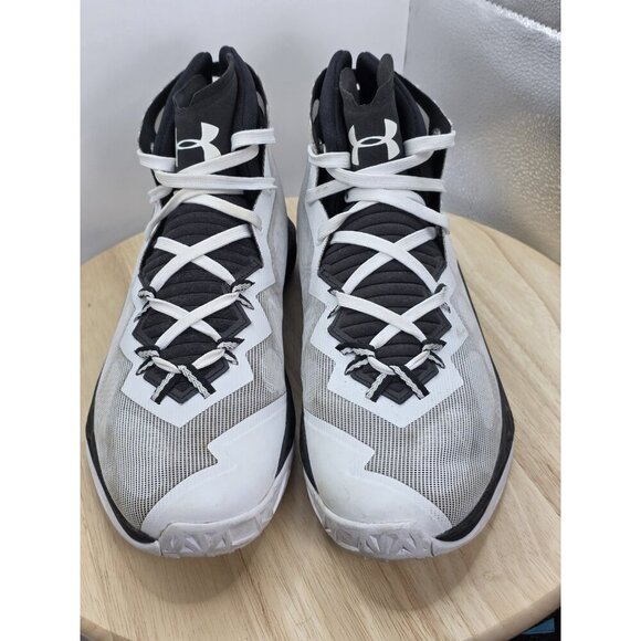 Under Armour UA Lightning 4 Men’s Basketball WHT/BLK 1301667-100 Size 9.5 US - Picture 6 of 9